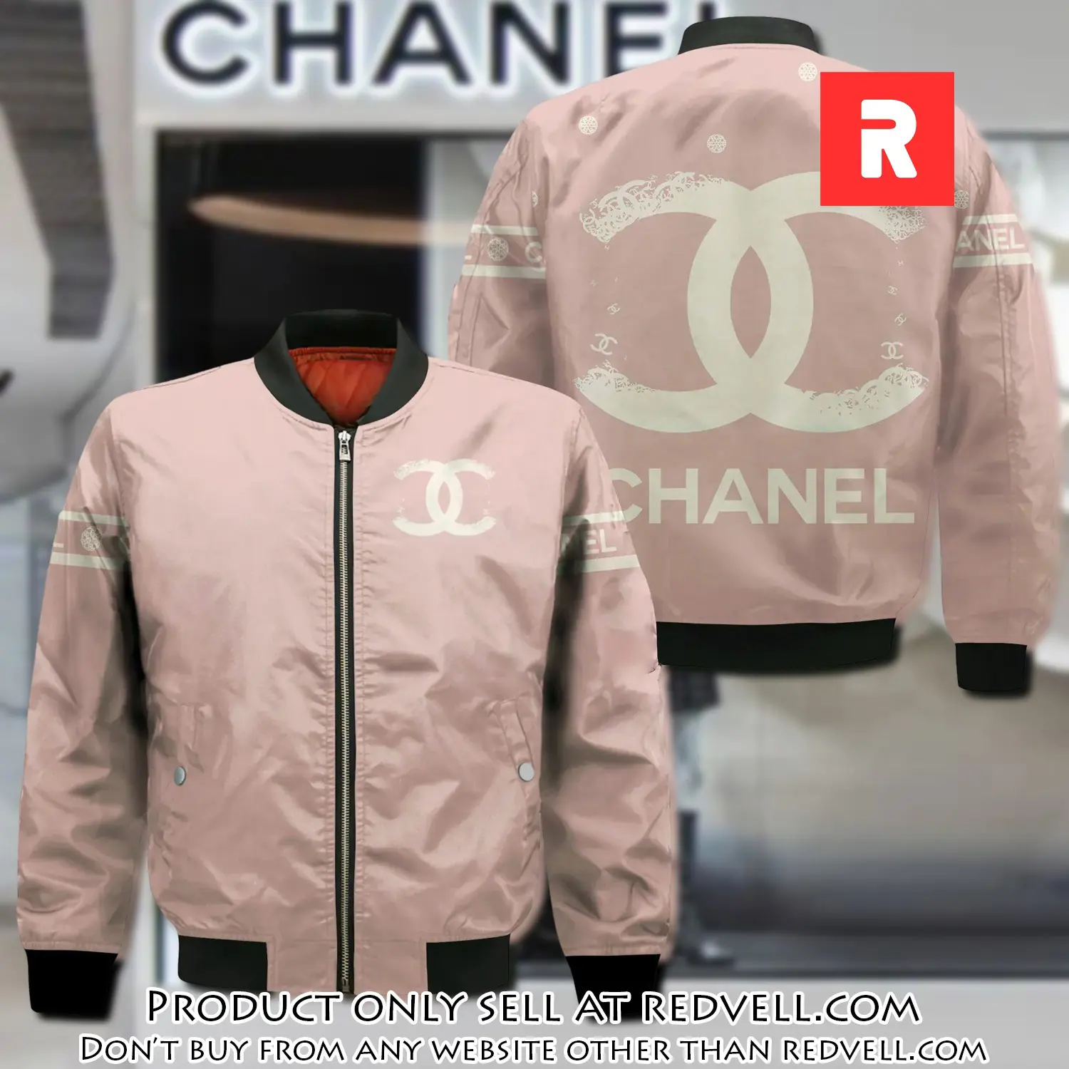 Chanel bomber jacket luxury brand clothing clothes outfit rv3947631